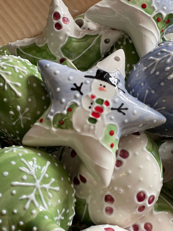 Winter Ornaments - LadybirdCeramics