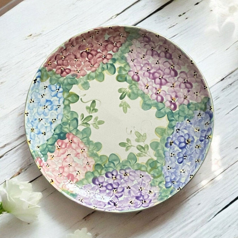 Cake plate /11” Round Platter. - LadybirdCeramics