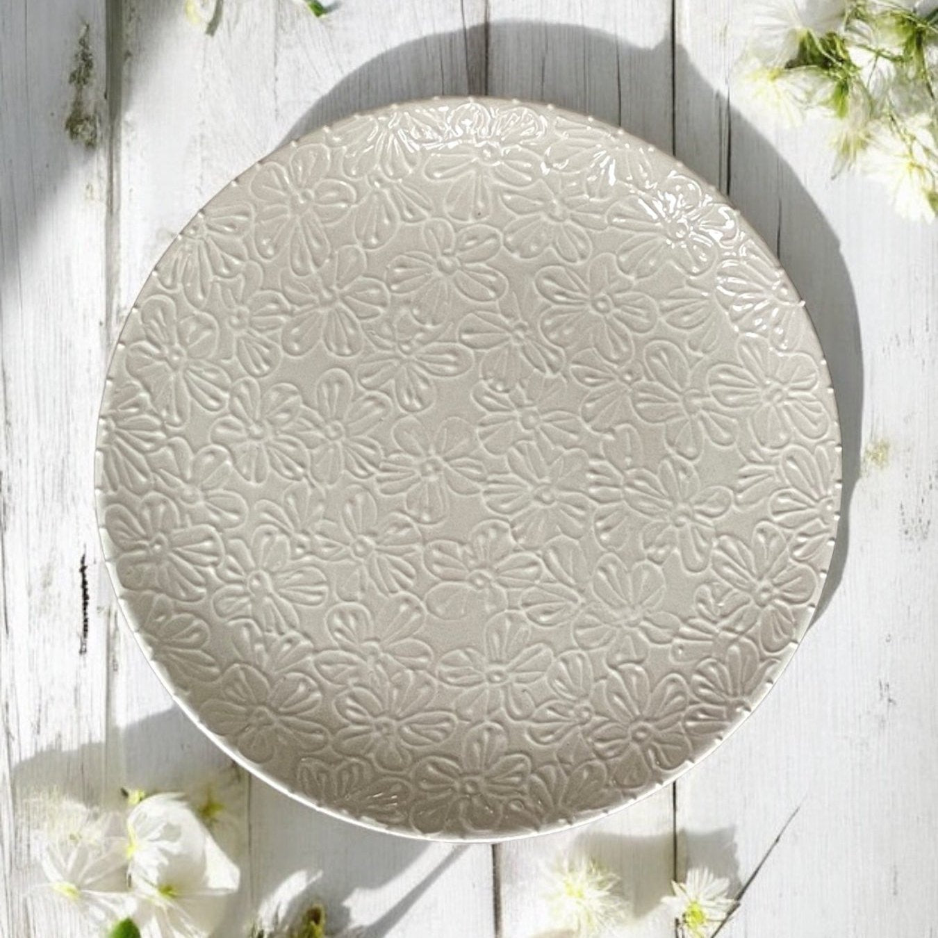 Cake plate /11” Round Platter. - LadybirdCeramics