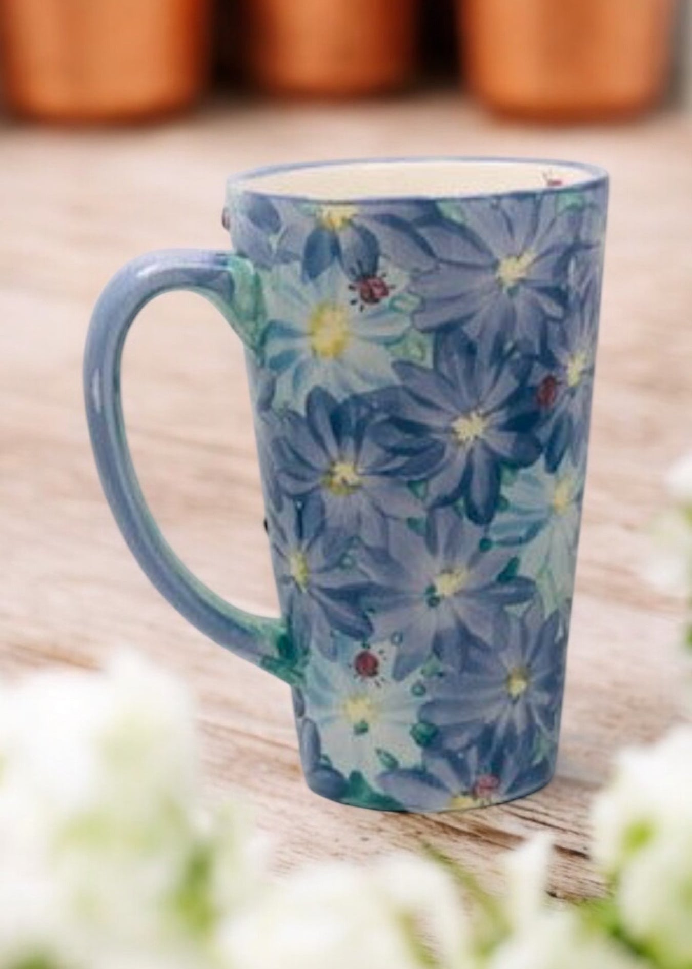 Blue Daisy 3 Tall Mug 