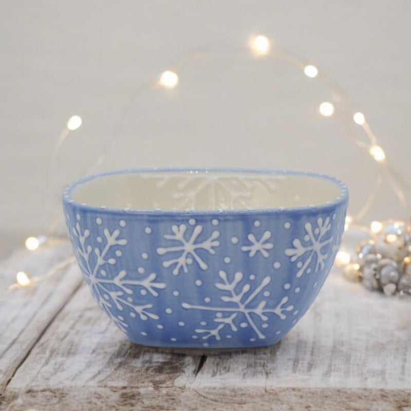 Holiday Winter Small Square Bowl