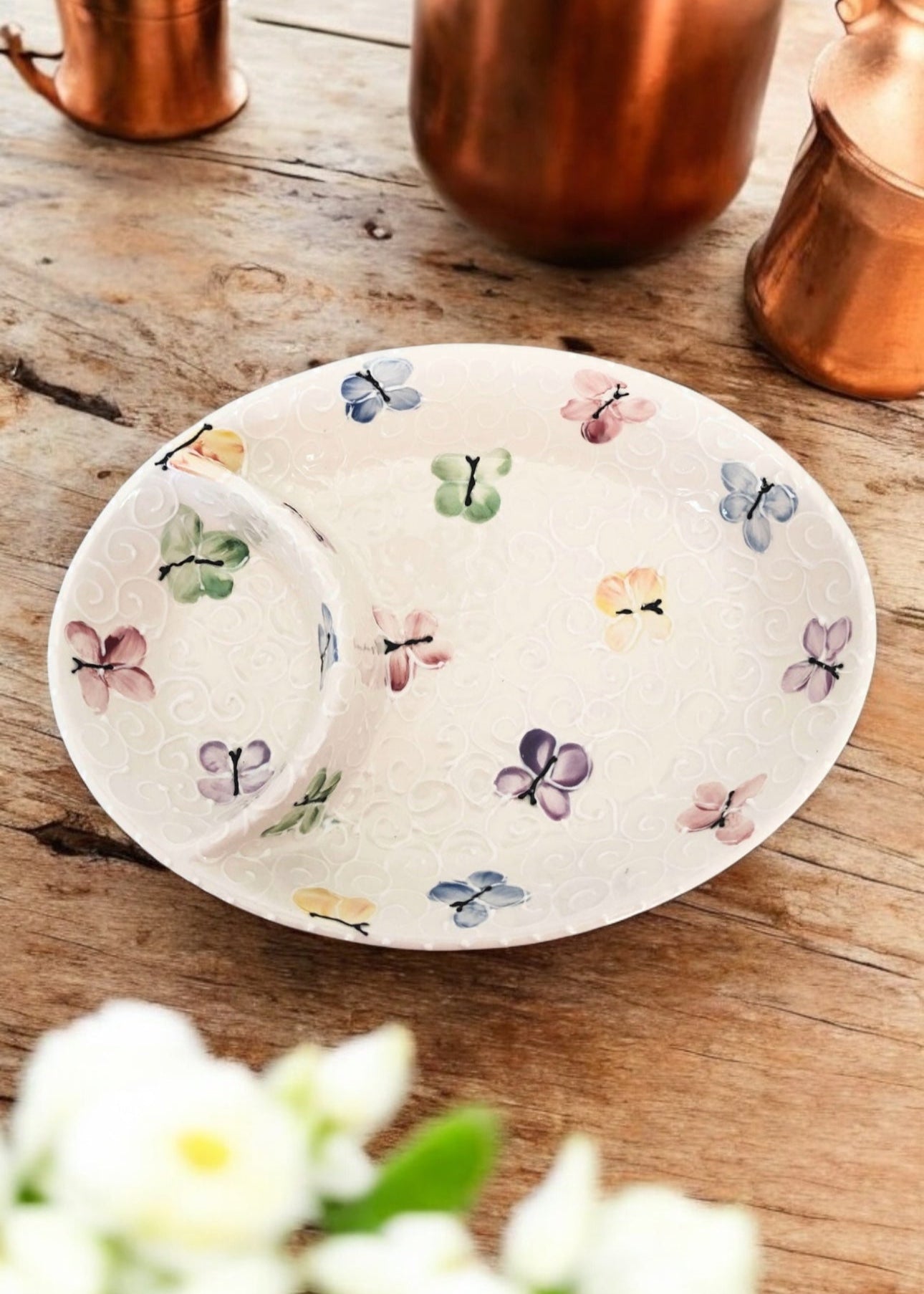 Butterfly Chip and Dip Server
