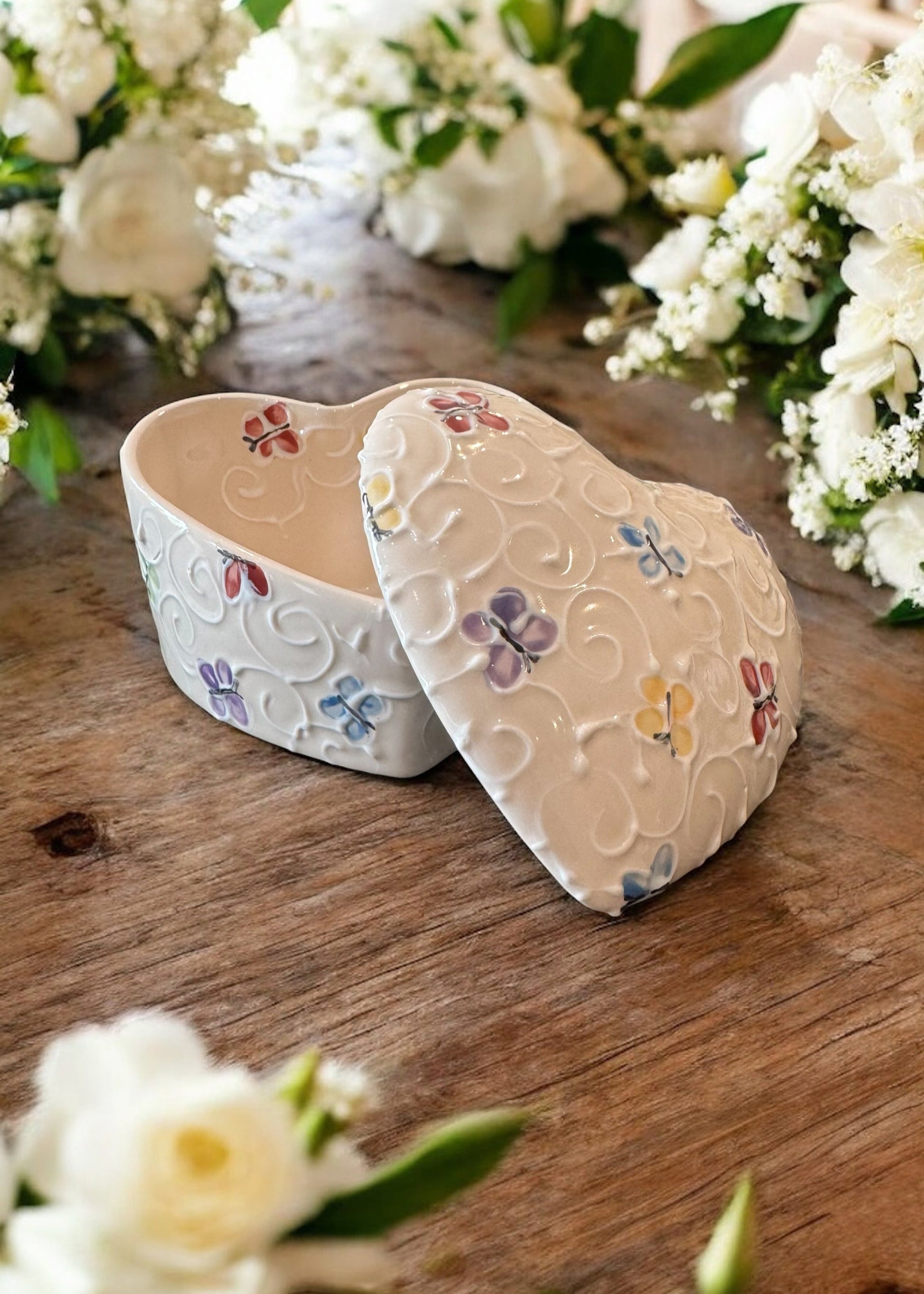 Butterfly heart box open