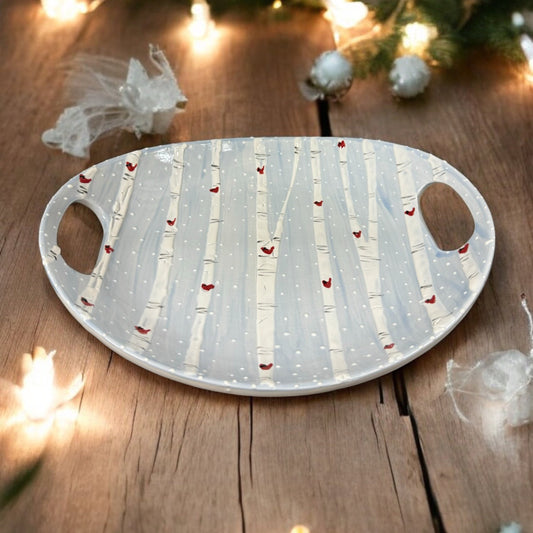 Winter Handled Bowl
