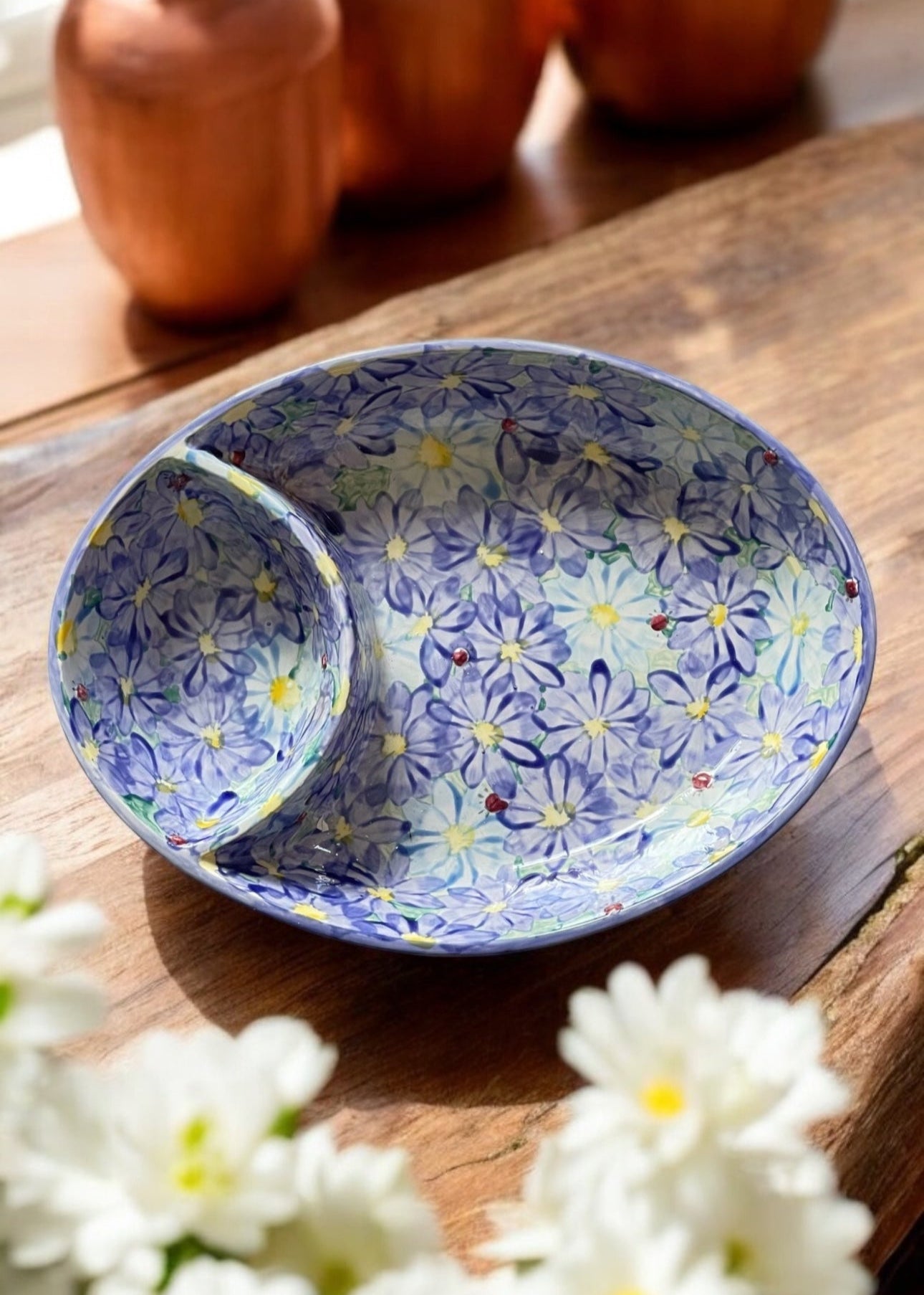 Daisy 3 Blue Dip Bowl 