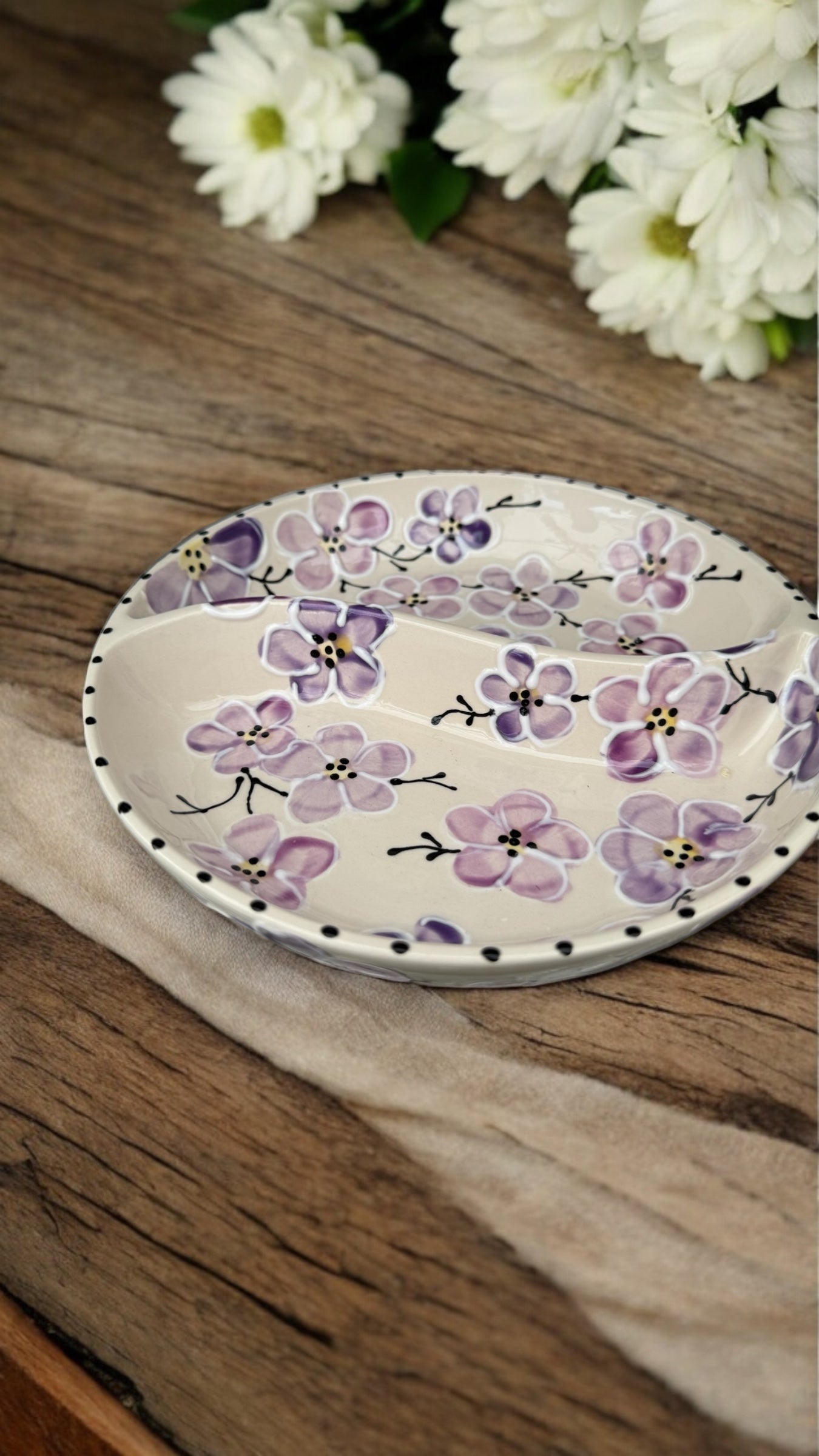 Divided Dish - LadybirdCeramics