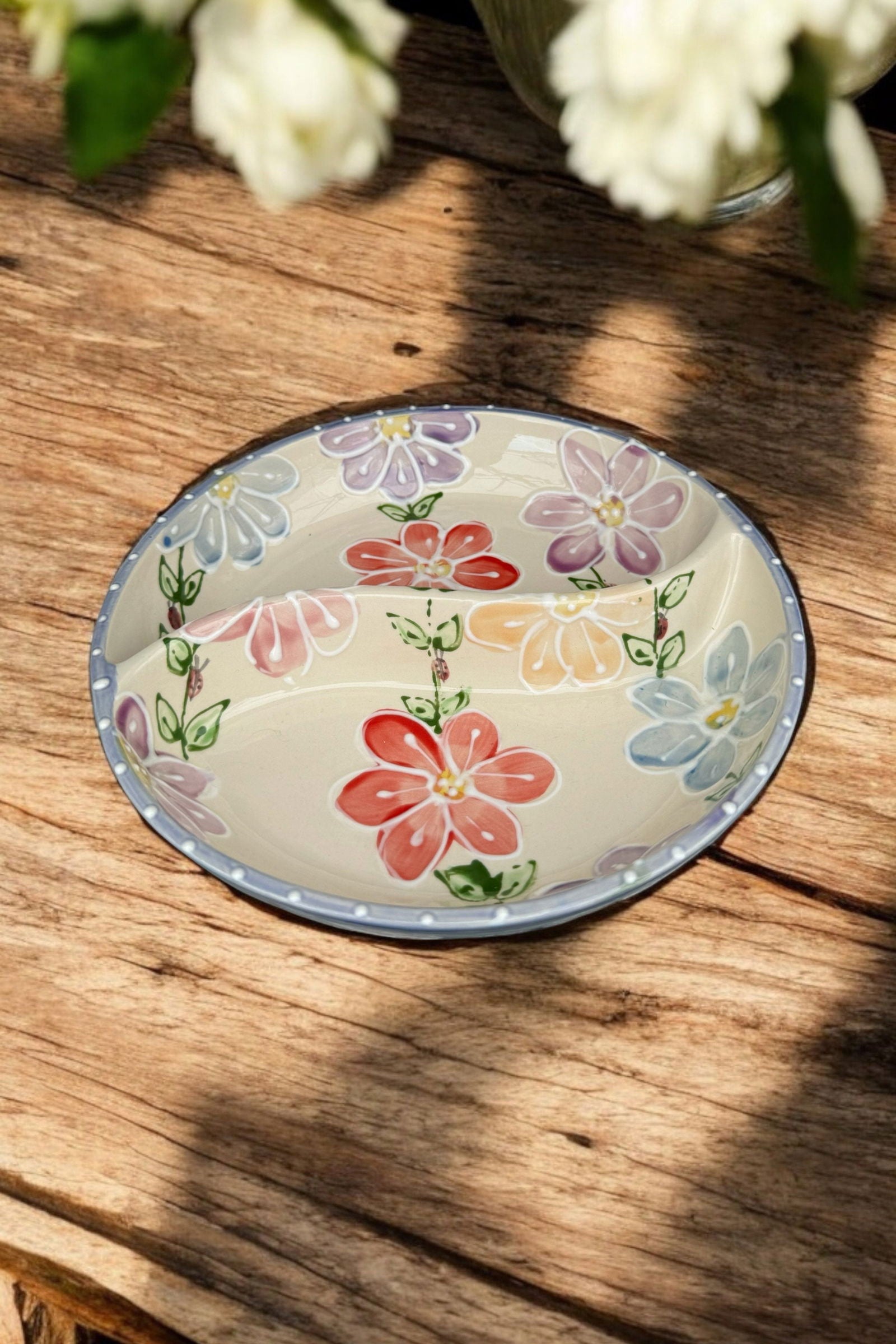Divided Dish - LadybirdCeramics
