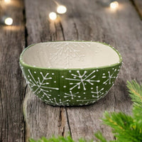 Holiday Winter Small Square Bowl