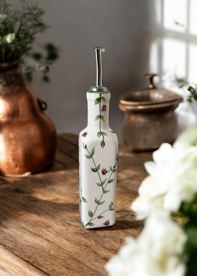 Green Vines Olive Oil Bottle