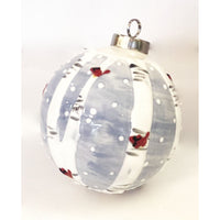 Holiday Large Round Ornament - LadybirdCeramics