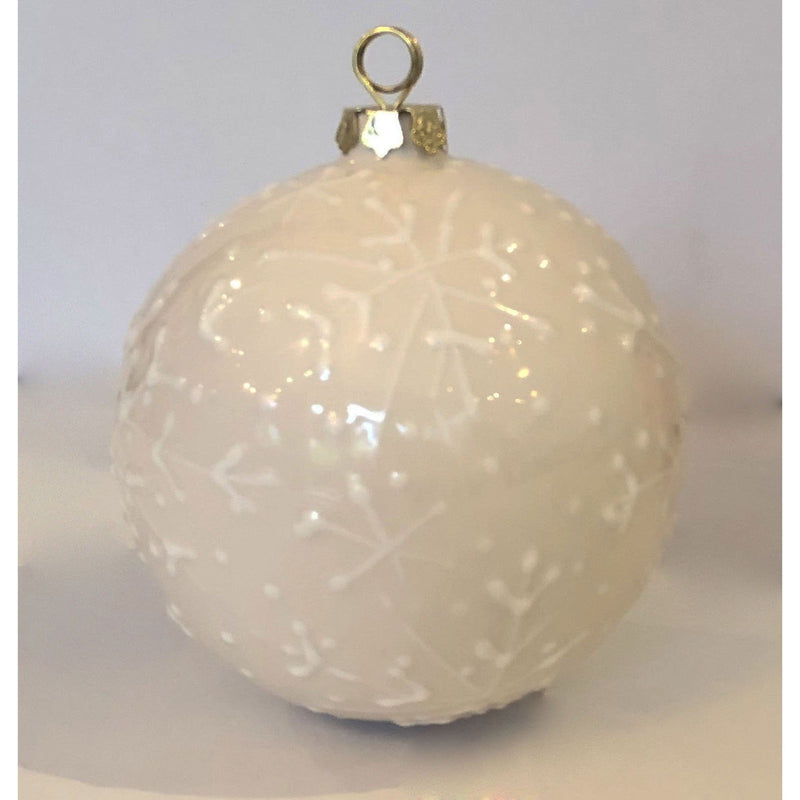 Holiday Large Round Ornament - LadybirdCeramics