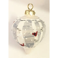 Holiday Large Round Ornament - LadybirdCeramics