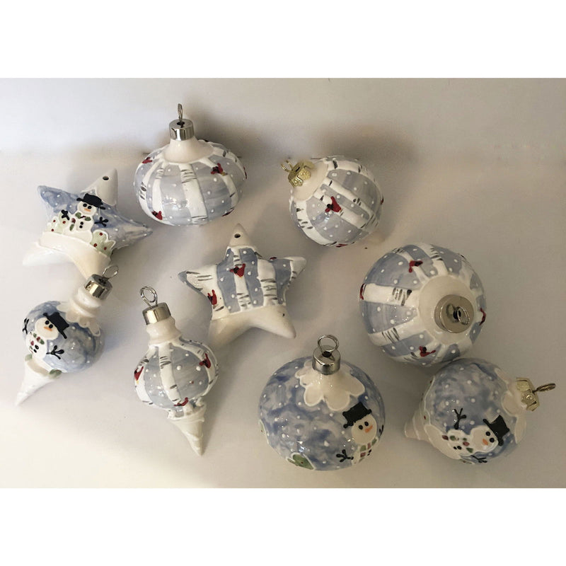 Holiday Oblong Ornament - LadybirdCeramics