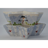 Holiday Star Bowl - LadybirdCeramics