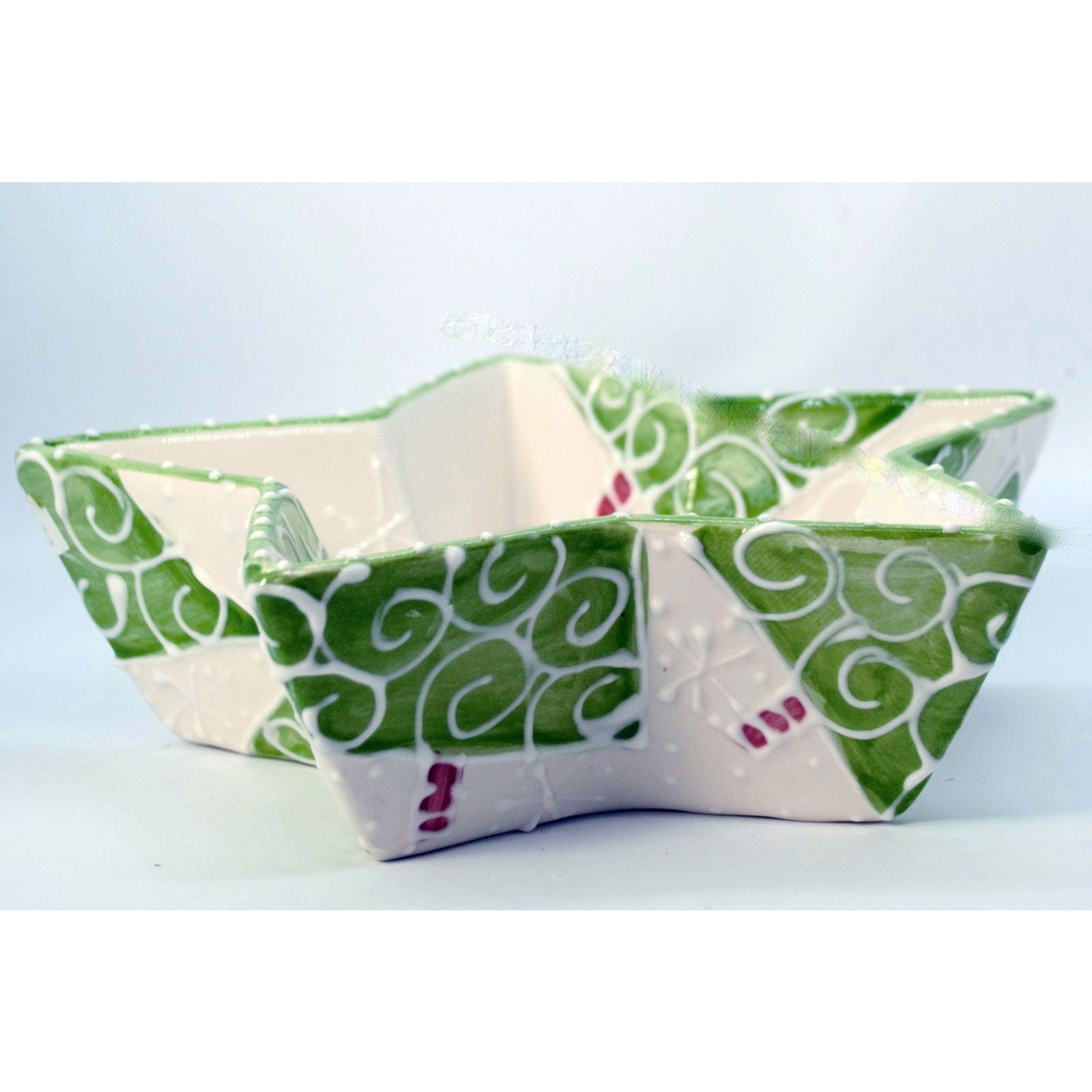 Holiday Star Bowl - LadybirdCeramics