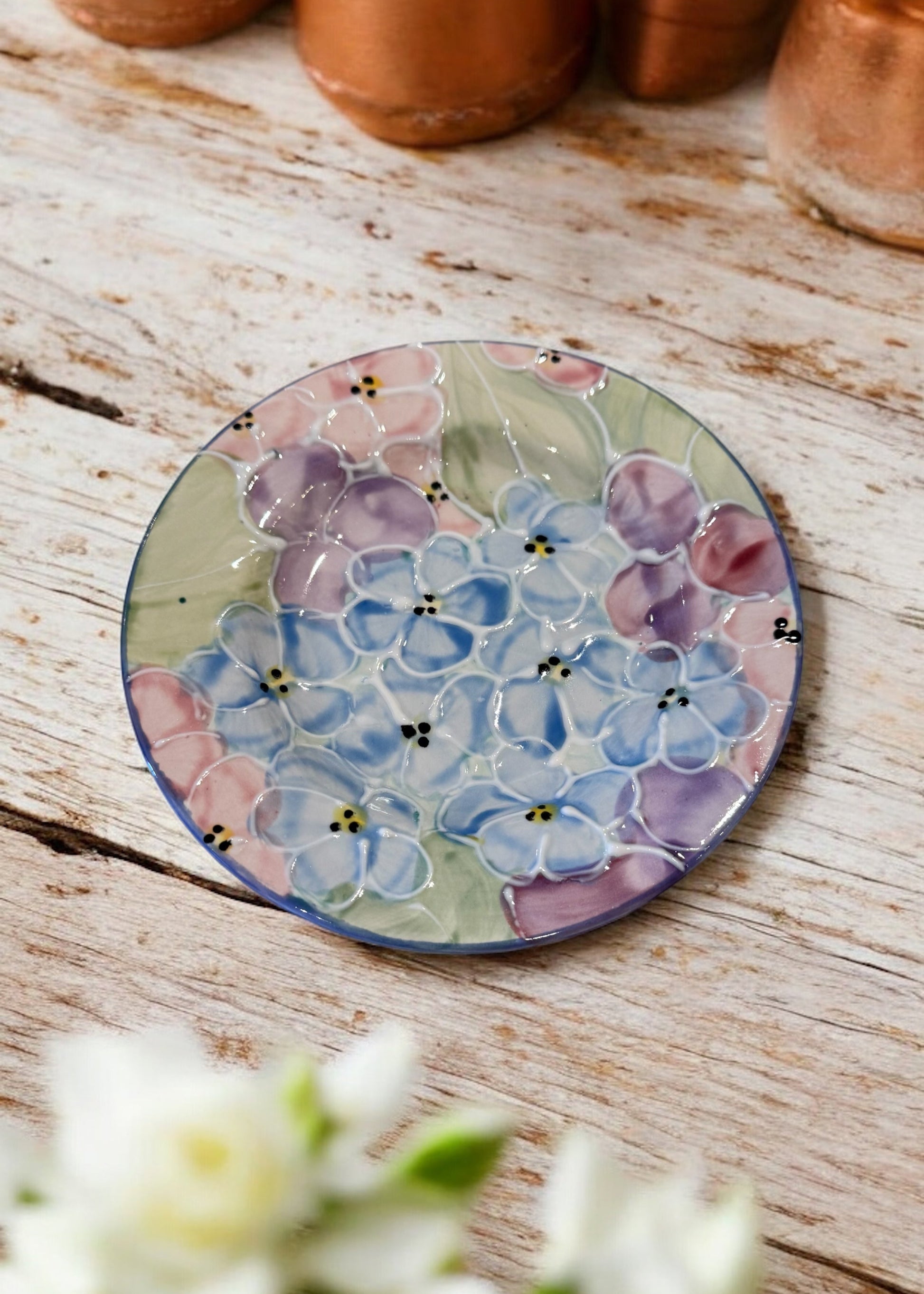 Hydrangea 6" Plate