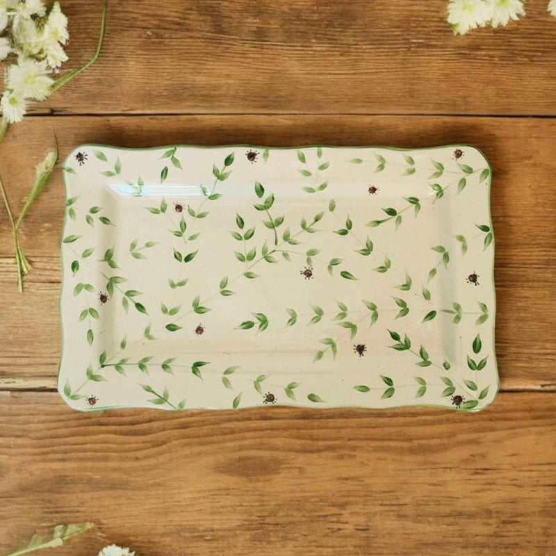 Large Rectangle Serving Dish - LadybirdCeramics