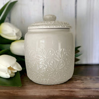 Medium Ceramic Canister - LadybirdCeramics