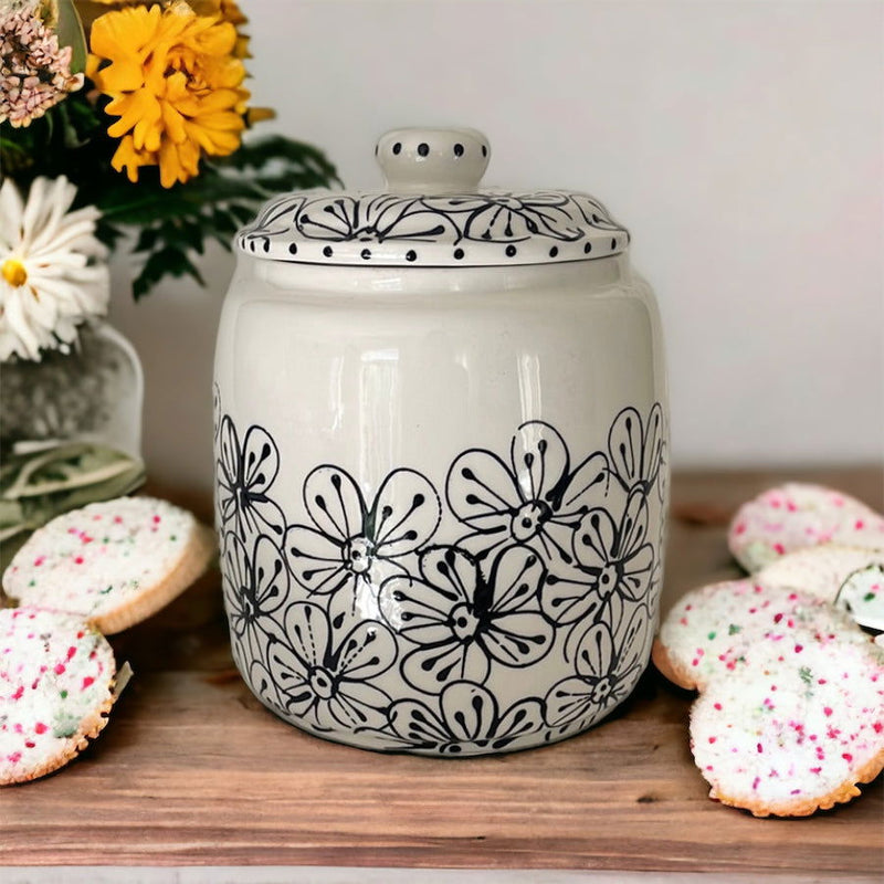 Medium Ceramic Canister - LadybirdCeramics