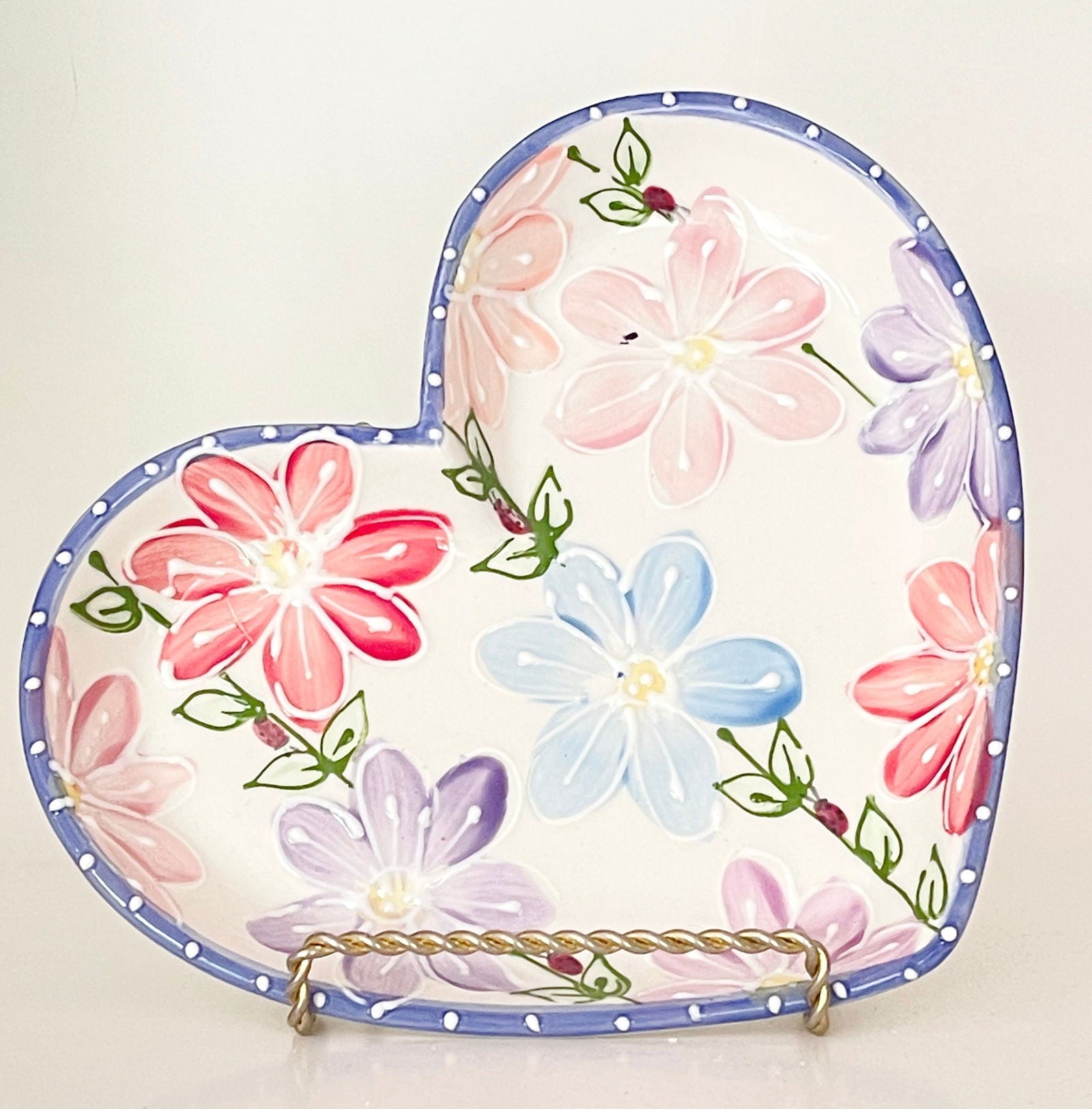 Medium Heart - LadybirdCeramics