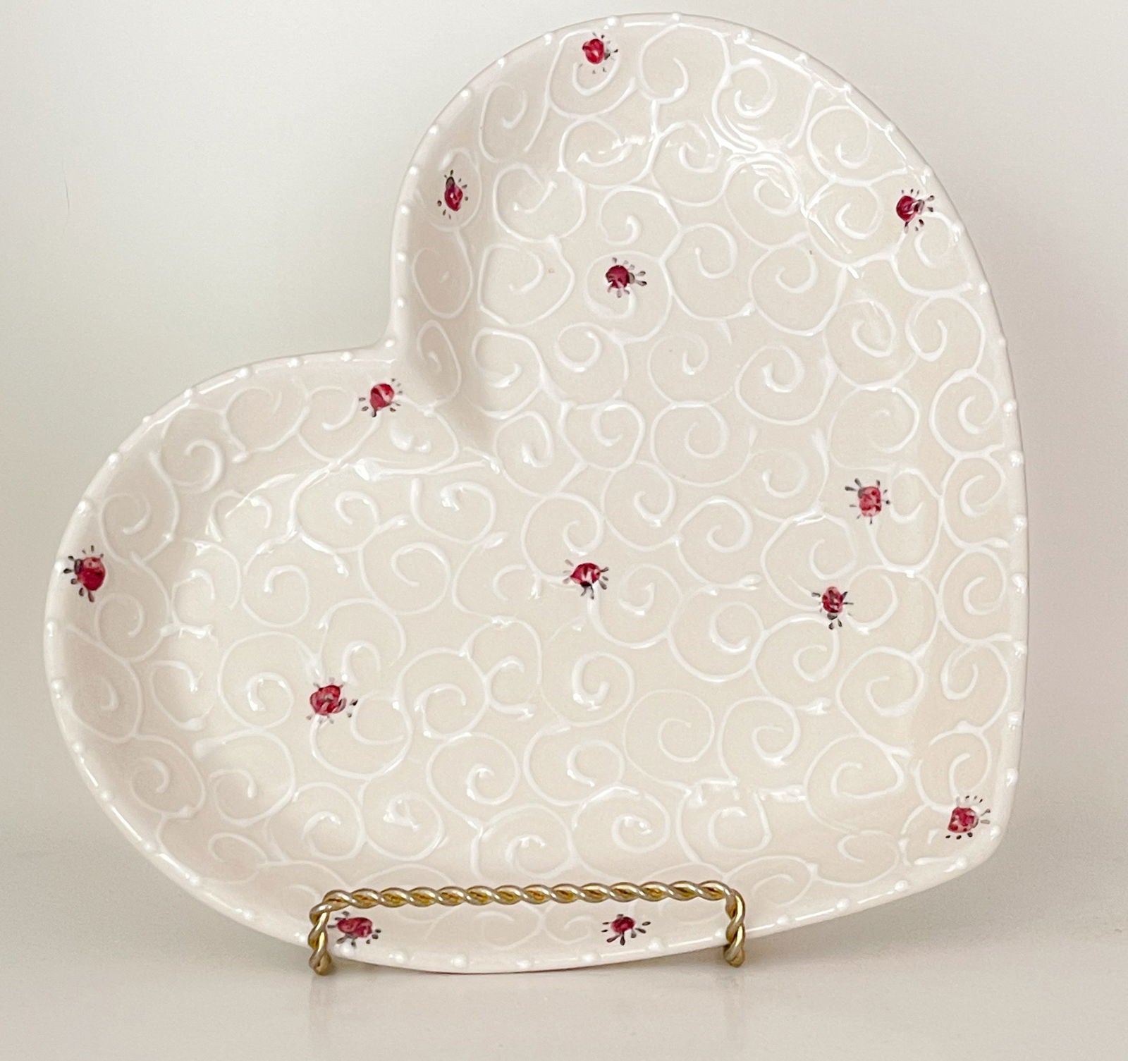 Medium Heart - LadybirdCeramics