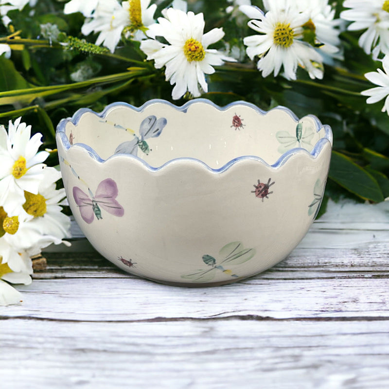 Ruffle Edge Medium Bowls - LadybirdCeramics