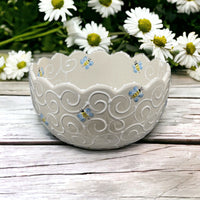 Ruffle Edge Medium Bowls - LadybirdCeramics