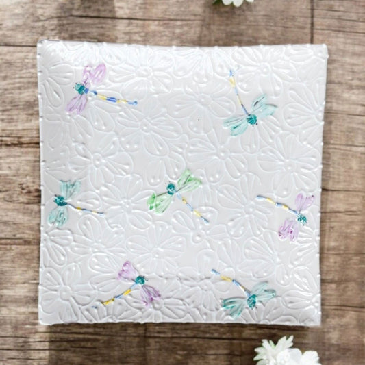 Small 7.75” Square Plate - LadybirdCeramics