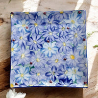 Small 7.75” Square Plate - LadybirdCeramics