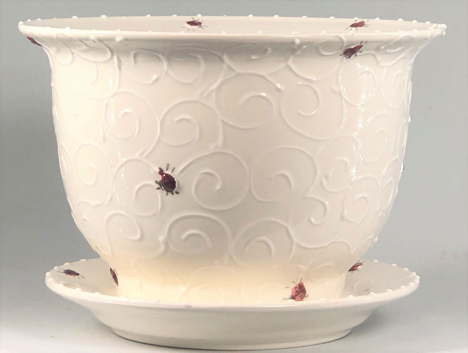 Small Flower Pot - LadybirdCeramics