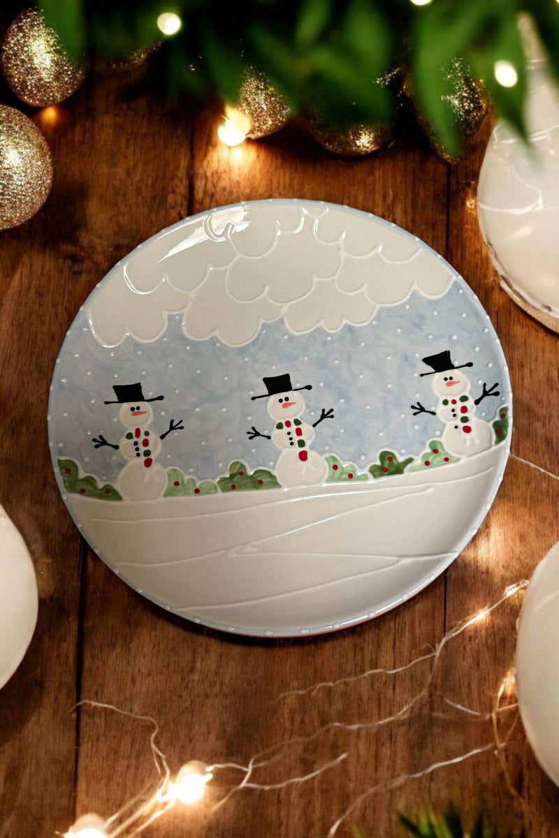 Holiday Round Cookie/Cake Plate