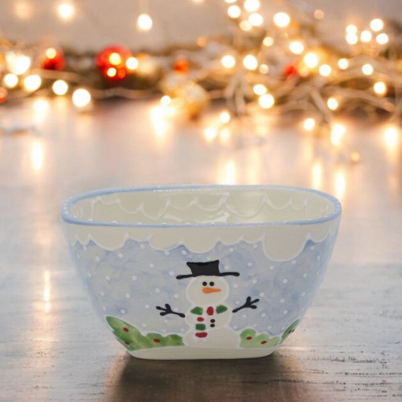 Holiday Winter Small Square Bowl