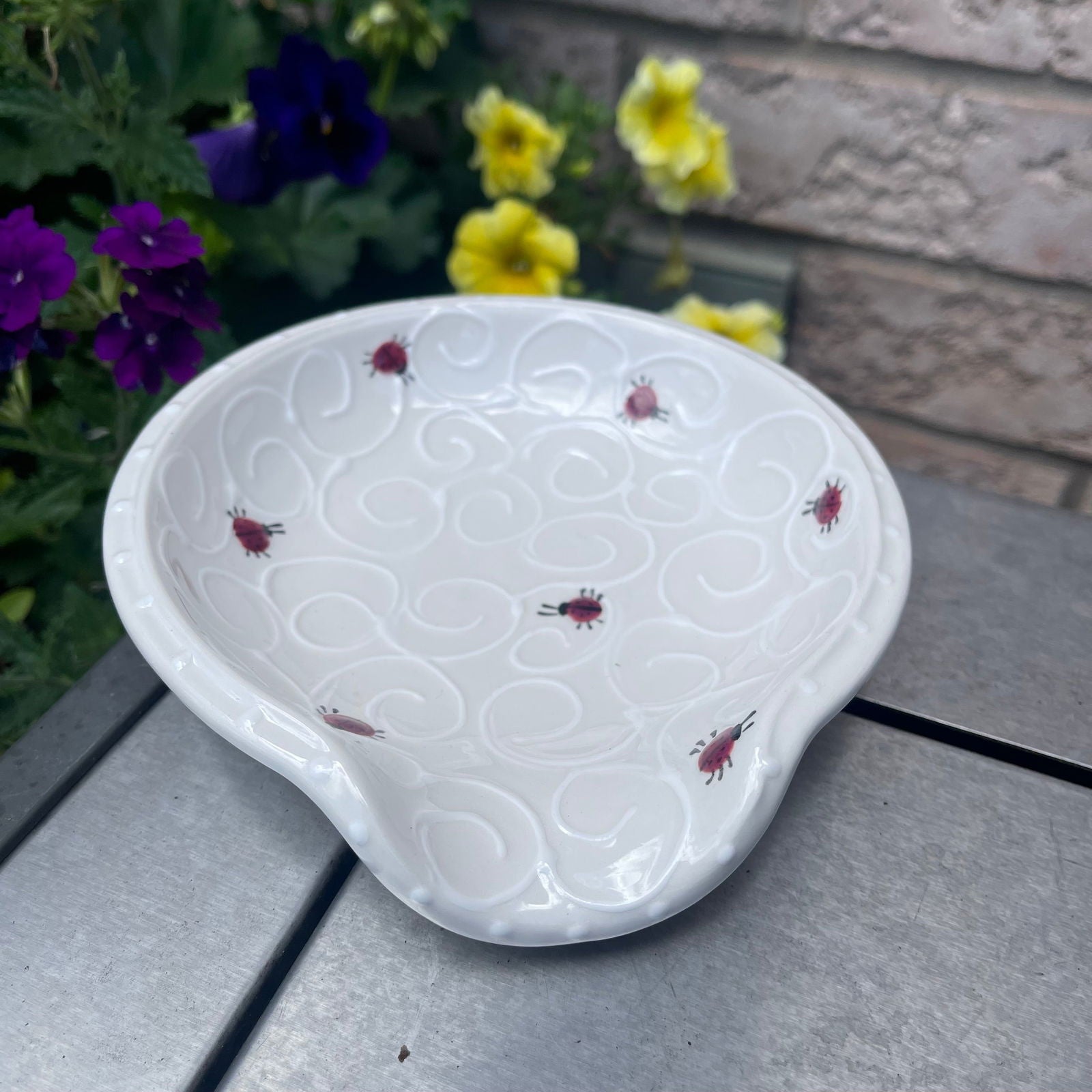Spoon Rest - LadybirdCeramics