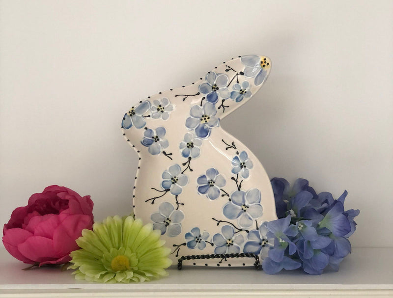 Spring Bunny  Plate - LadybirdCeramics