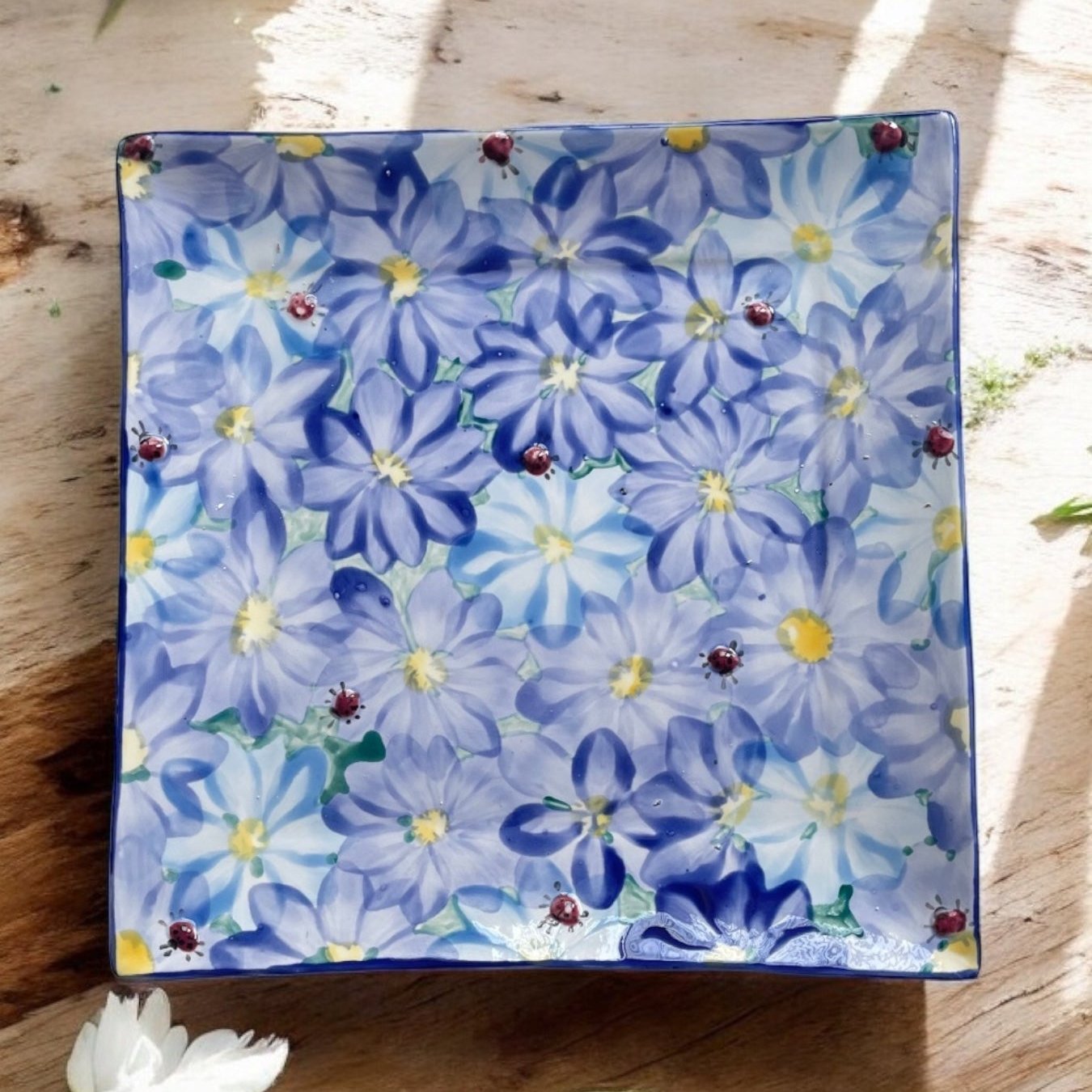 Square Plate 10” - LadybirdCeramics