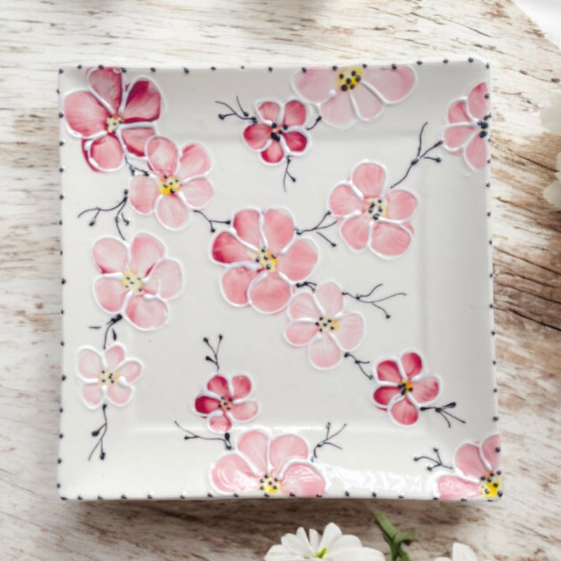 Square Plate 10” - LadybirdCeramics