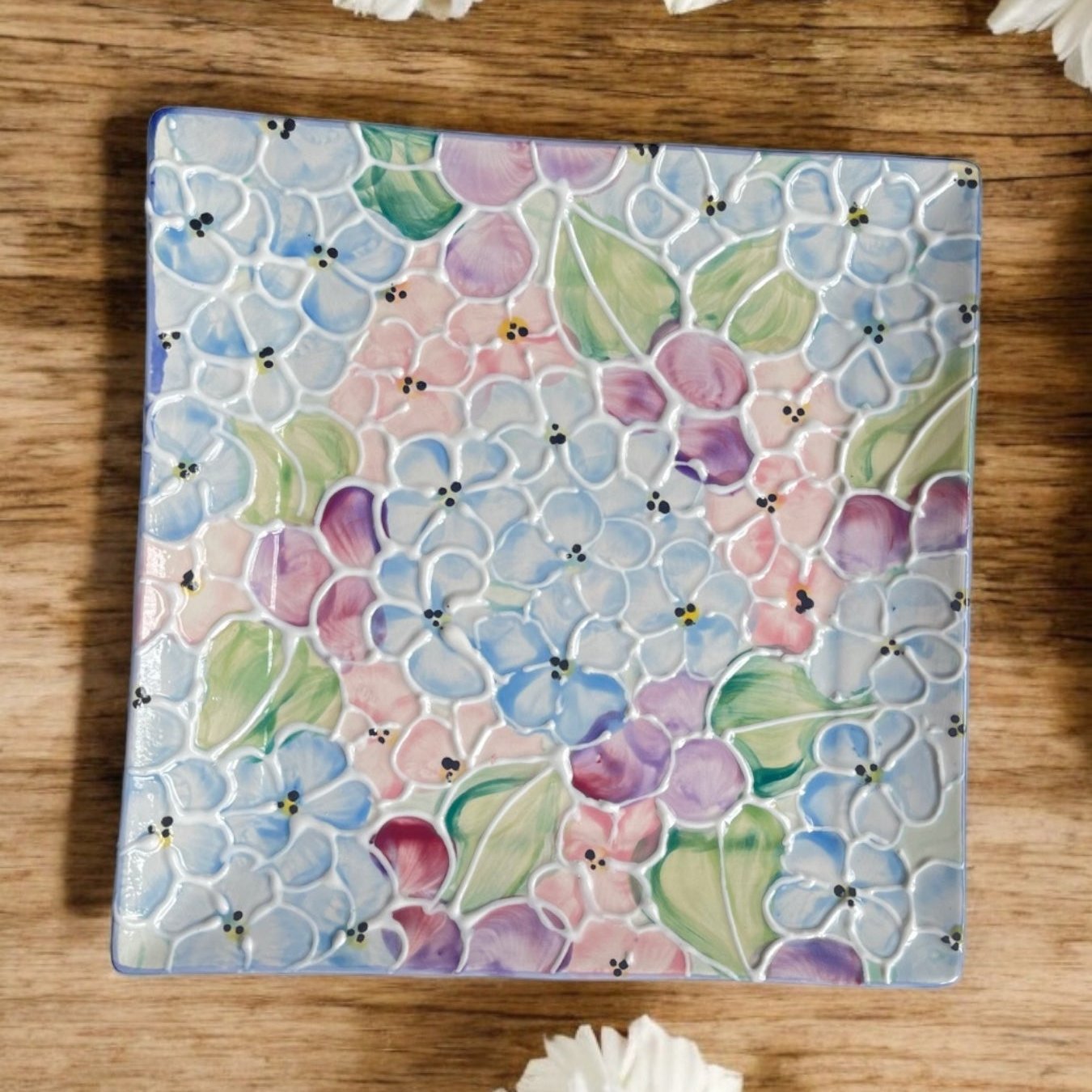 Square Plate 12” - LadybirdCeramics