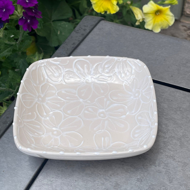 Tiny Square 5' Dish - LadybirdCeramics