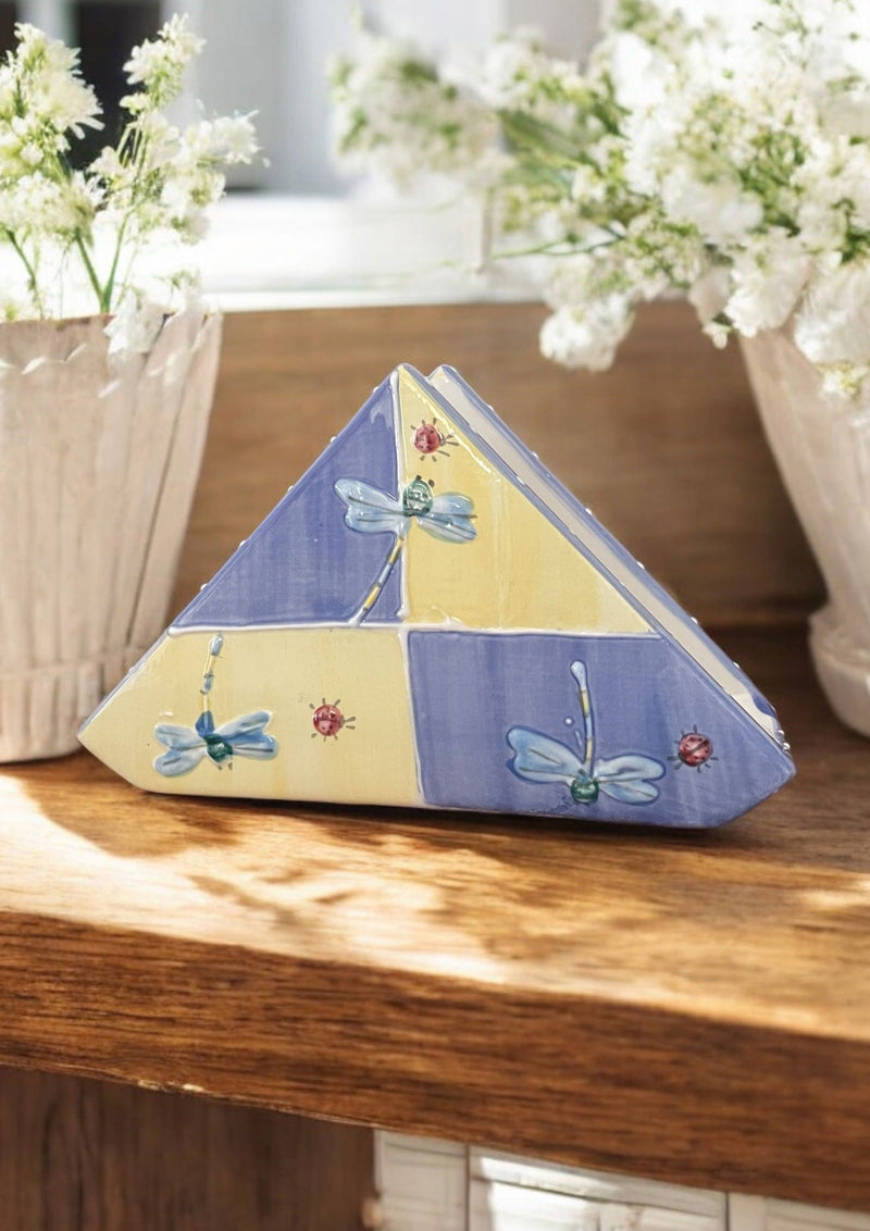 Triangle Napkin Holder - LadybirdCeramics