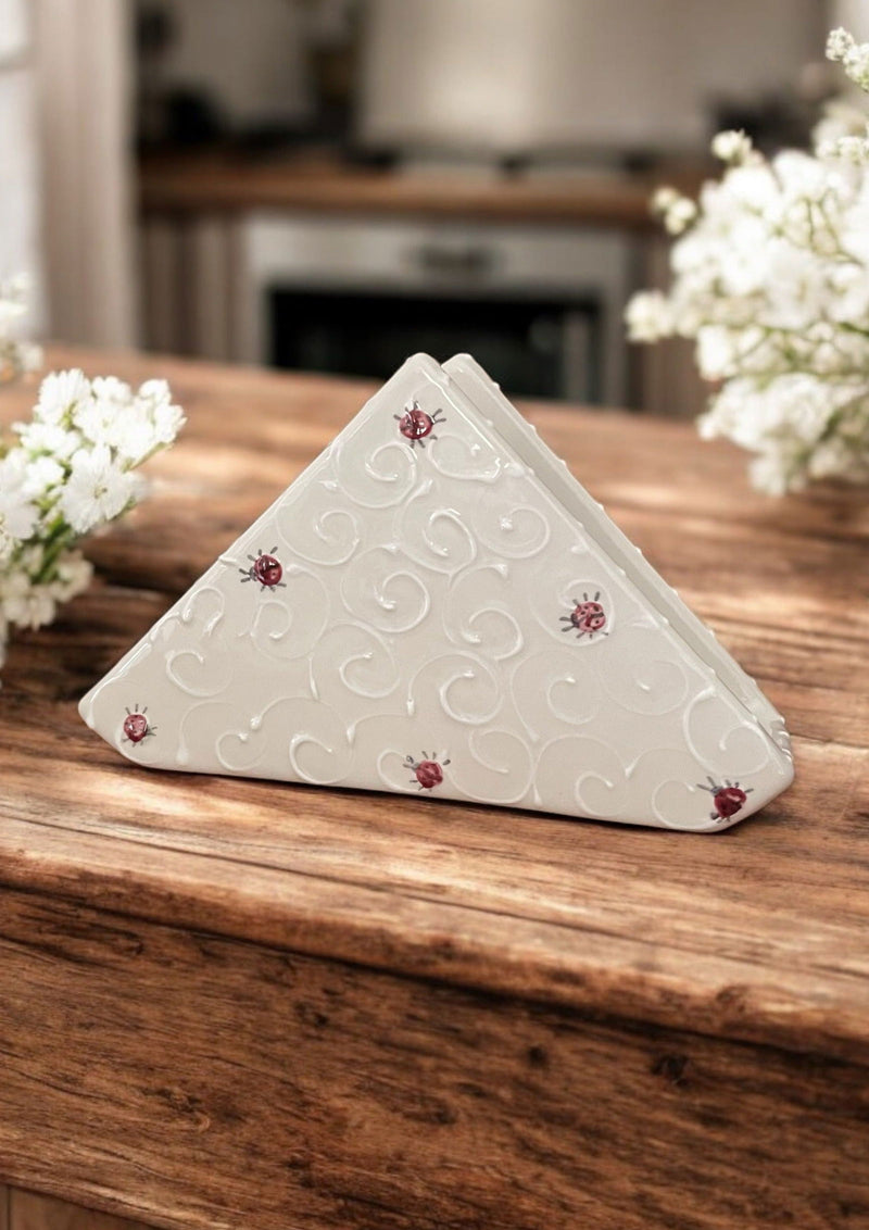 Triangle Napkin Holder - LadybirdCeramics