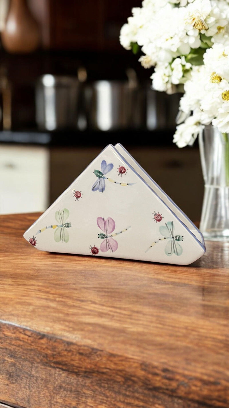 Triangle Napkin Holder - LadybirdCeramics