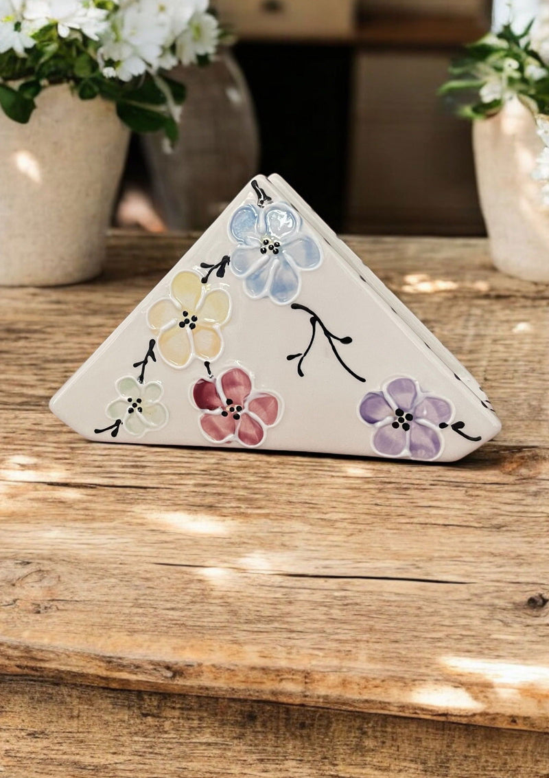 Triangle Napkin Holder - LadybirdCeramics