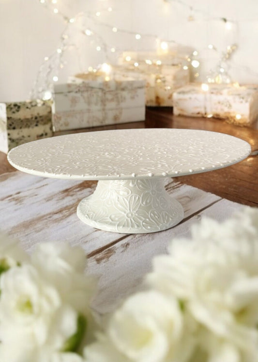 White cake stand wedding gift 