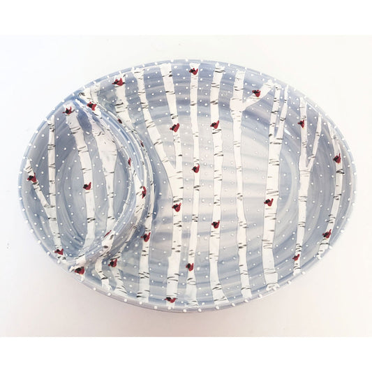 Winter Chip and Dip - LadybirdCeramics