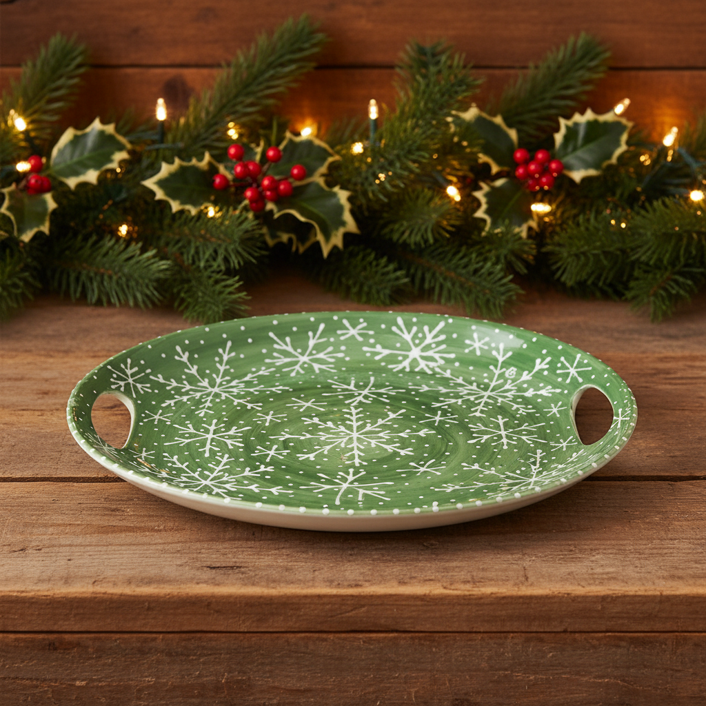 Winter Handled Bowl