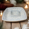 Winter Square Chip and Dip Bowl