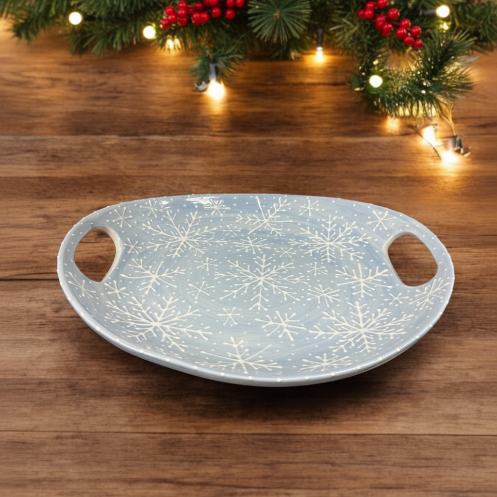 Winter Handled Bowl