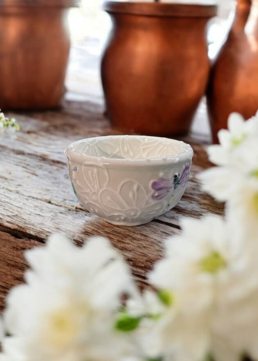 dragonfly ceramic sauce bowl