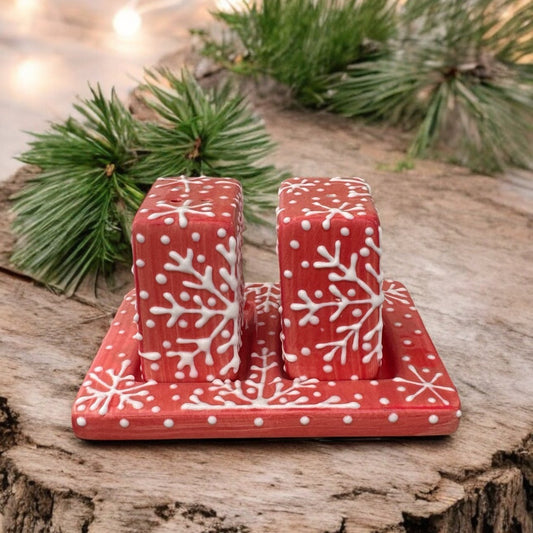 Holiday Salt and Pepper Square Sets