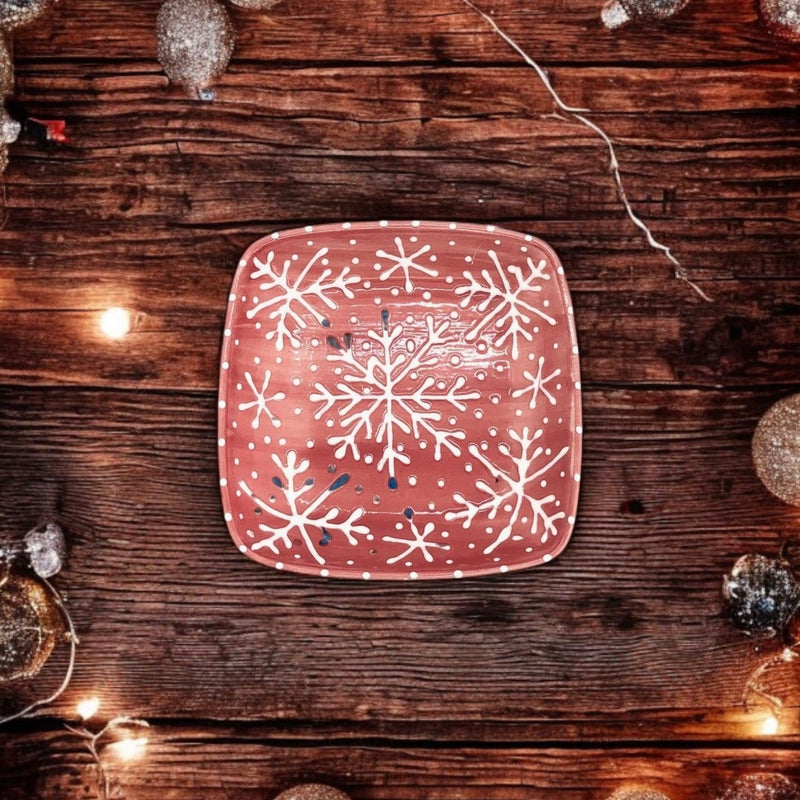 Holiday Tiny Square Dish 5"